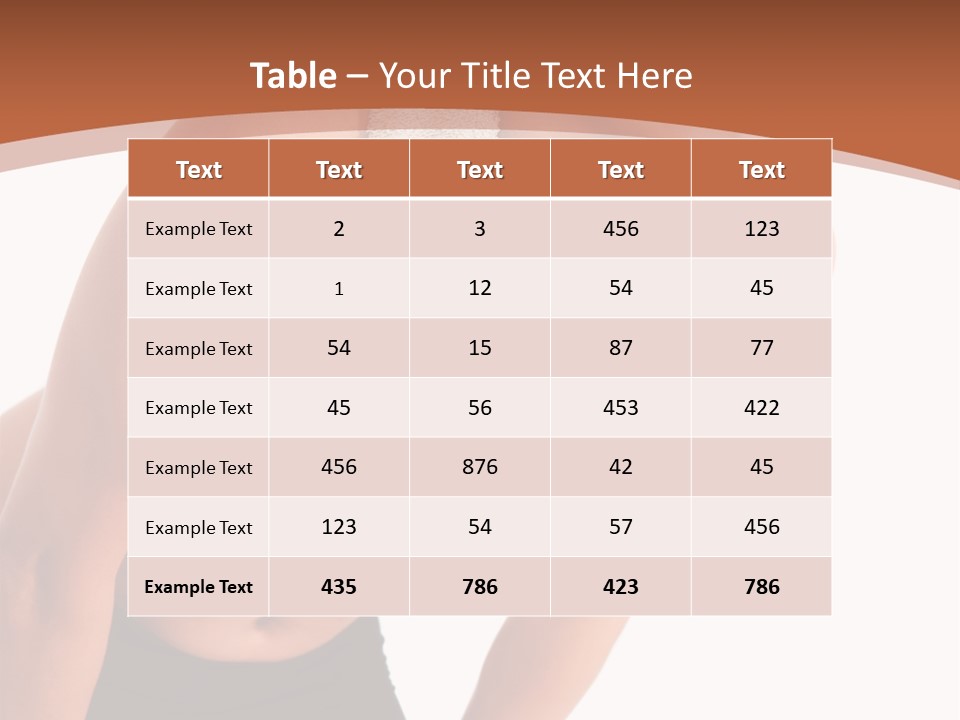 Slim Pretty Weight PowerPoint Template