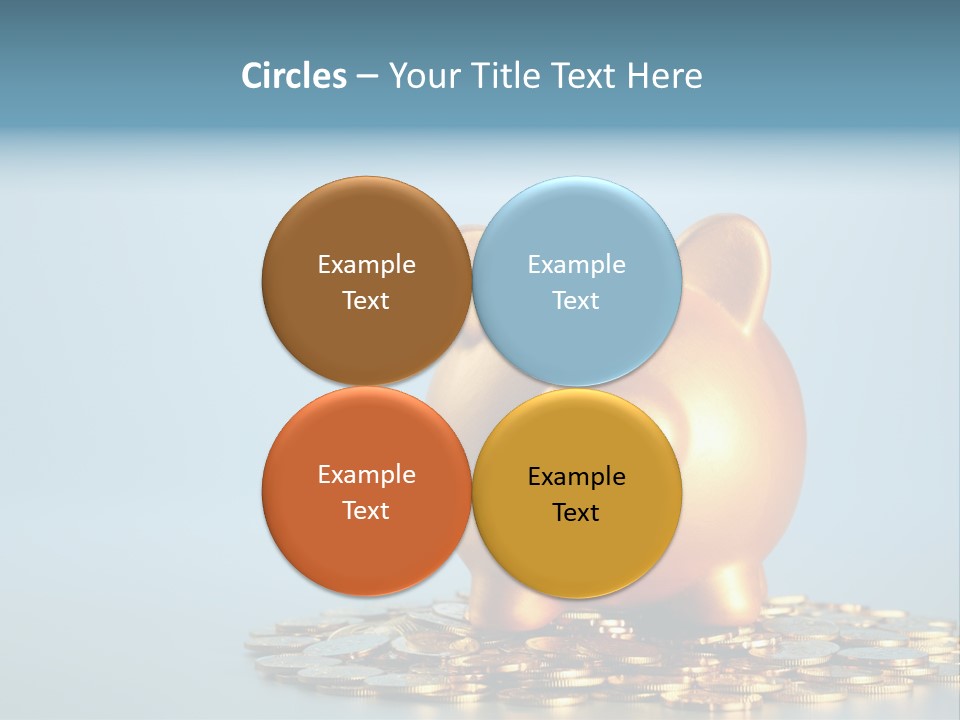 Currency Color Image Close Up PowerPoint Template