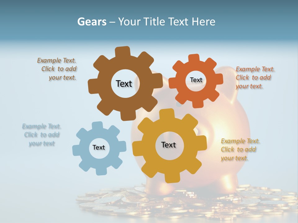 Currency Color Image Close Up PowerPoint Template