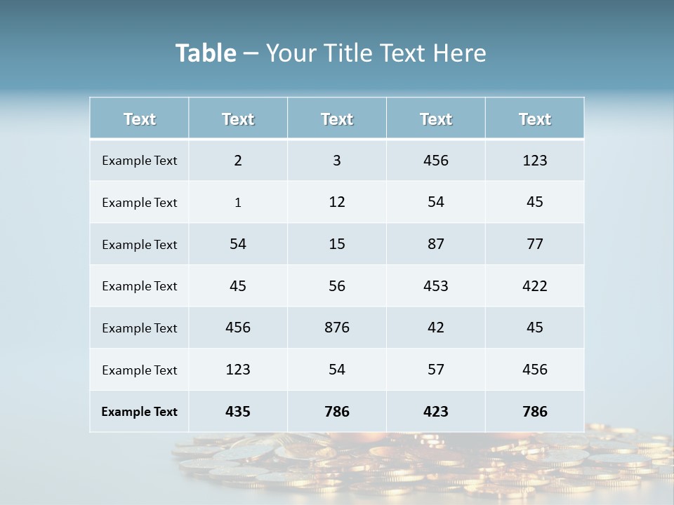 Currency Color Image Close Up PowerPoint Template