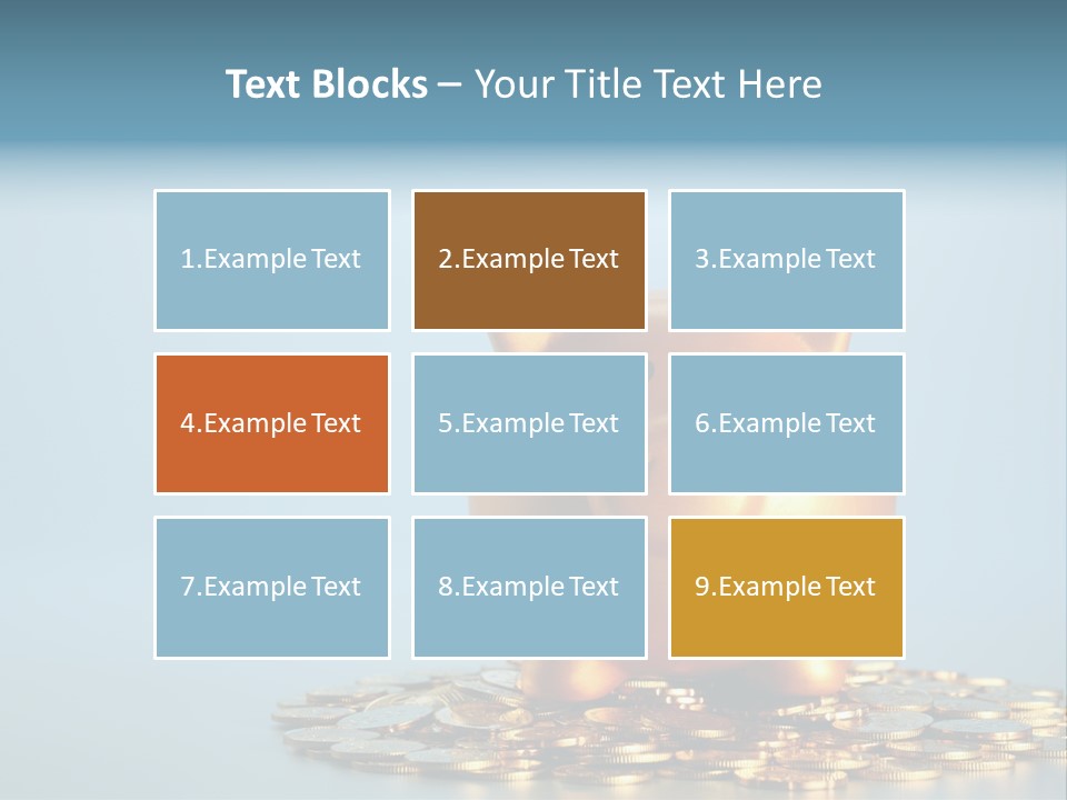 Currency Color Image Close Up PowerPoint Template