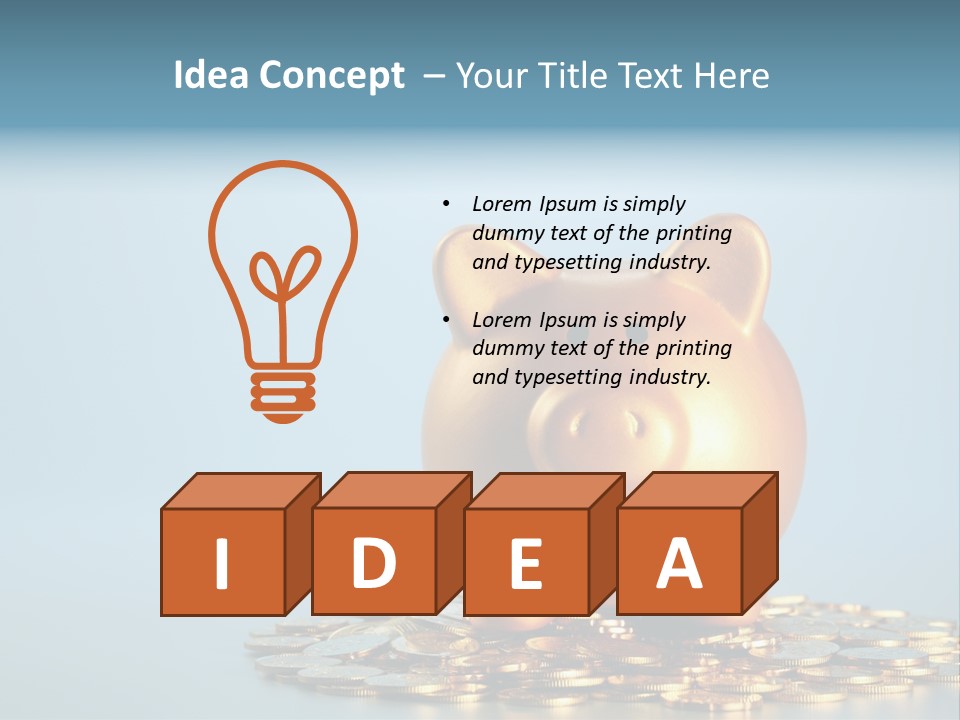 Currency Color Image Close Up PowerPoint Template