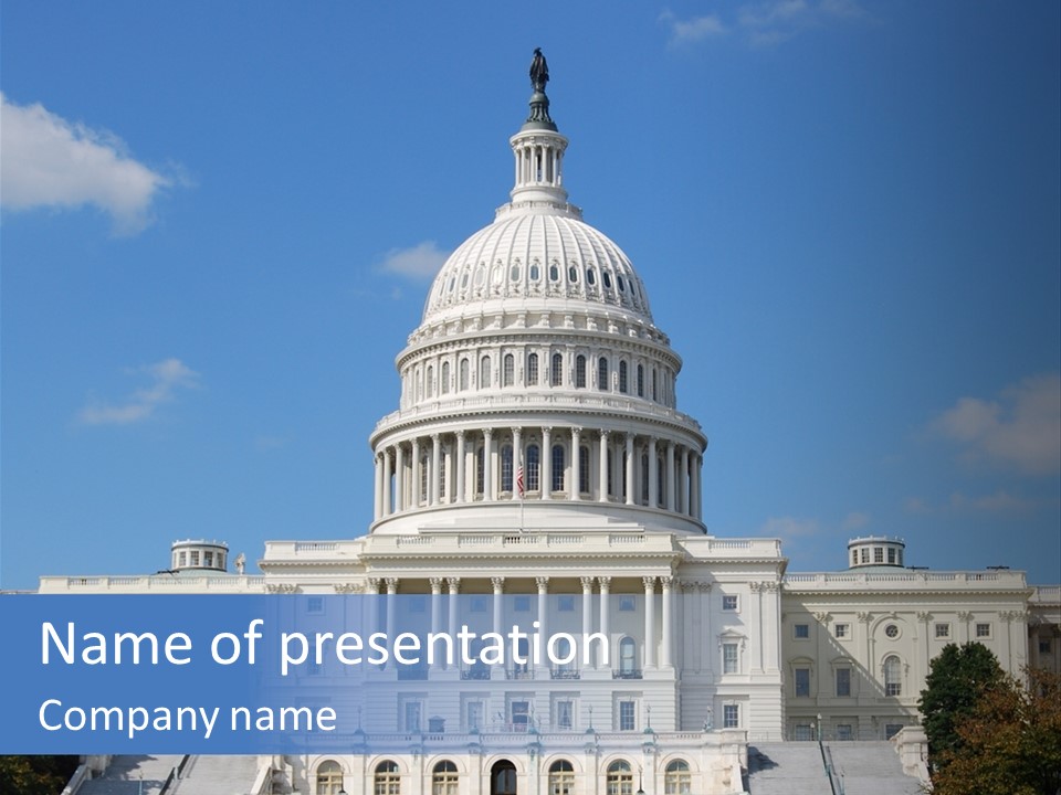 Landmark Capital Capitol PowerPoint Template