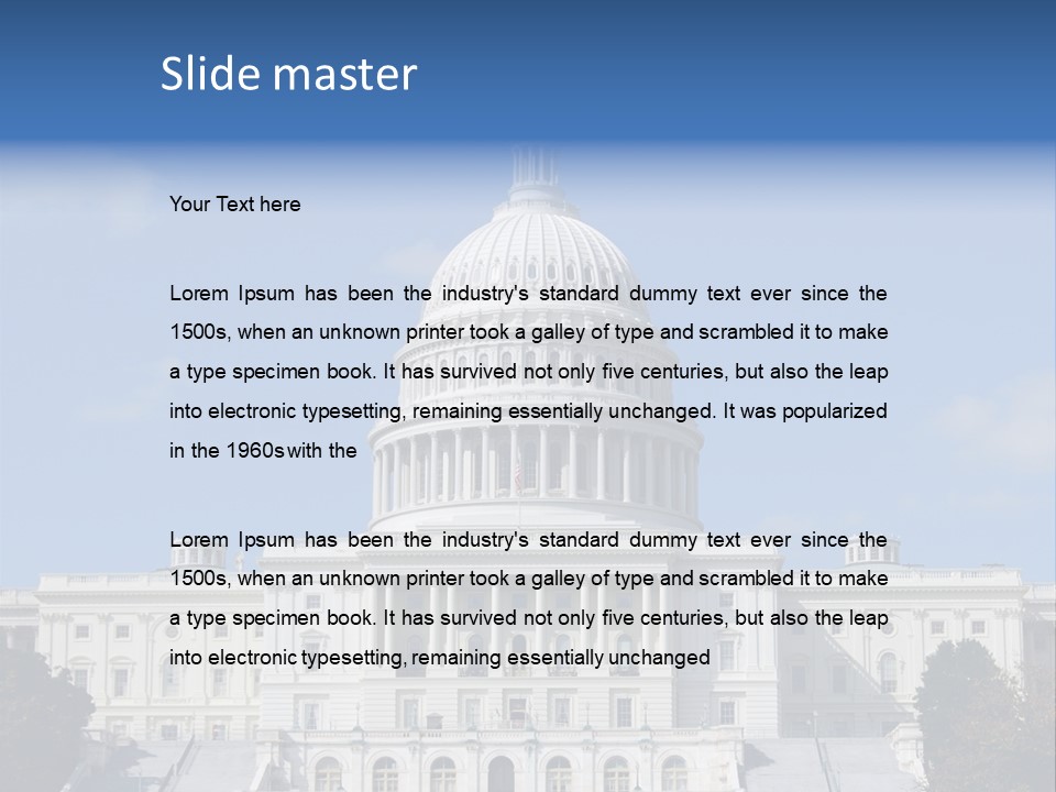 Landmark Capital Capitol PowerPoint Template