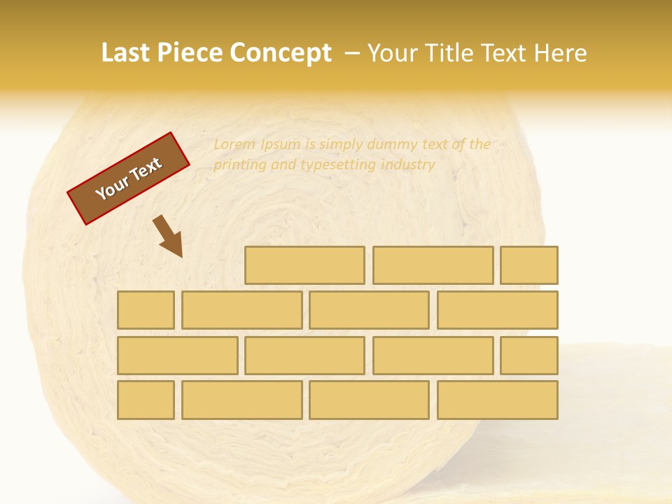 Isolated Thermal Insulation Economy PowerPoint Template