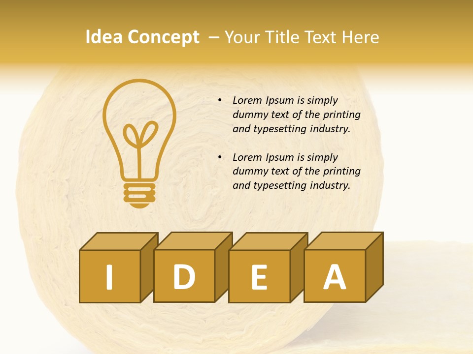 Isolated Thermal Insulation Economy PowerPoint Template
