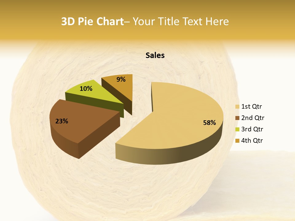 Isolated Thermal Insulation Economy PowerPoint Template