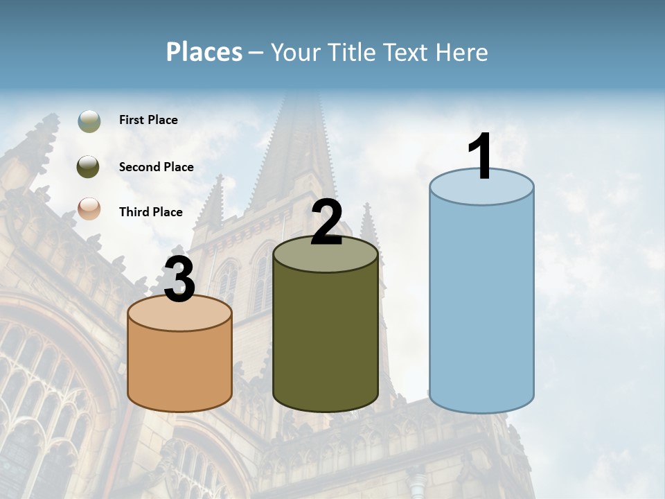 Castle Cloister Monastery PowerPoint Template