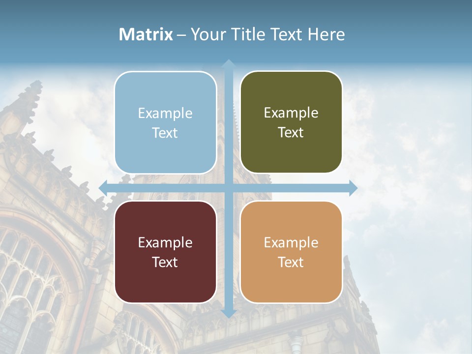 Castle Cloister Monastery PowerPoint Template