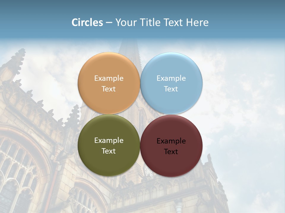 Castle Cloister Monastery PowerPoint Template