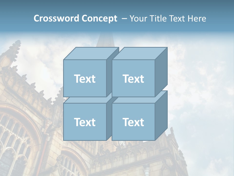Castle Cloister Monastery PowerPoint Template