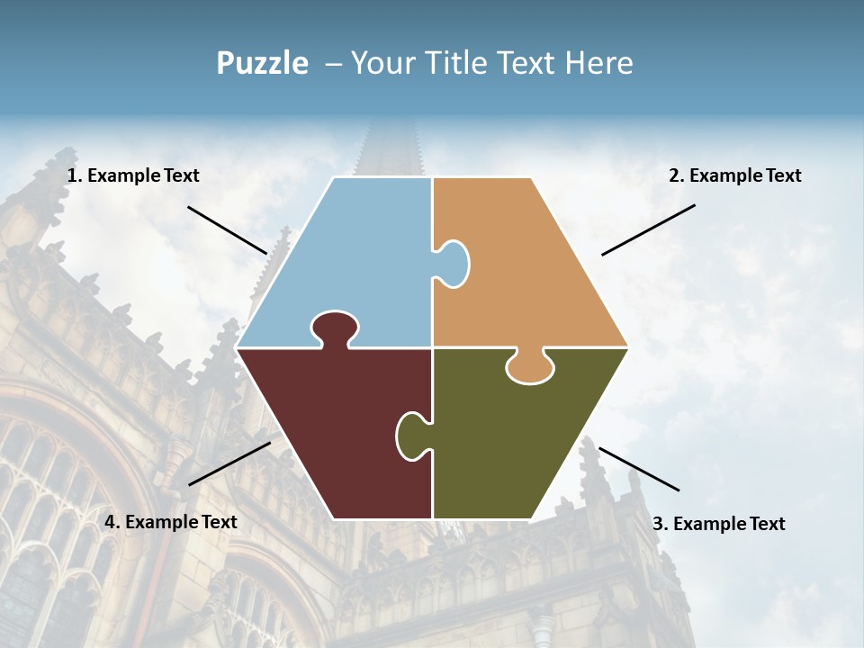 Castle Cloister Monastery PowerPoint Template