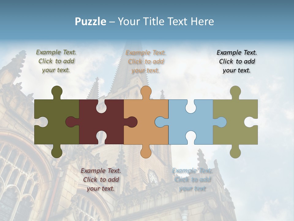 Castle Cloister Monastery PowerPoint Template