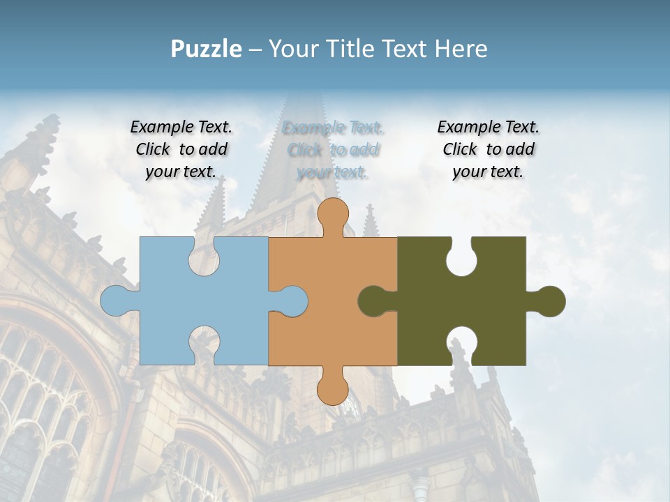 Castle Cloister Monastery PowerPoint Template