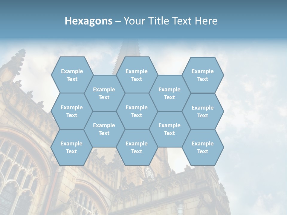 Castle Cloister Monastery PowerPoint Template