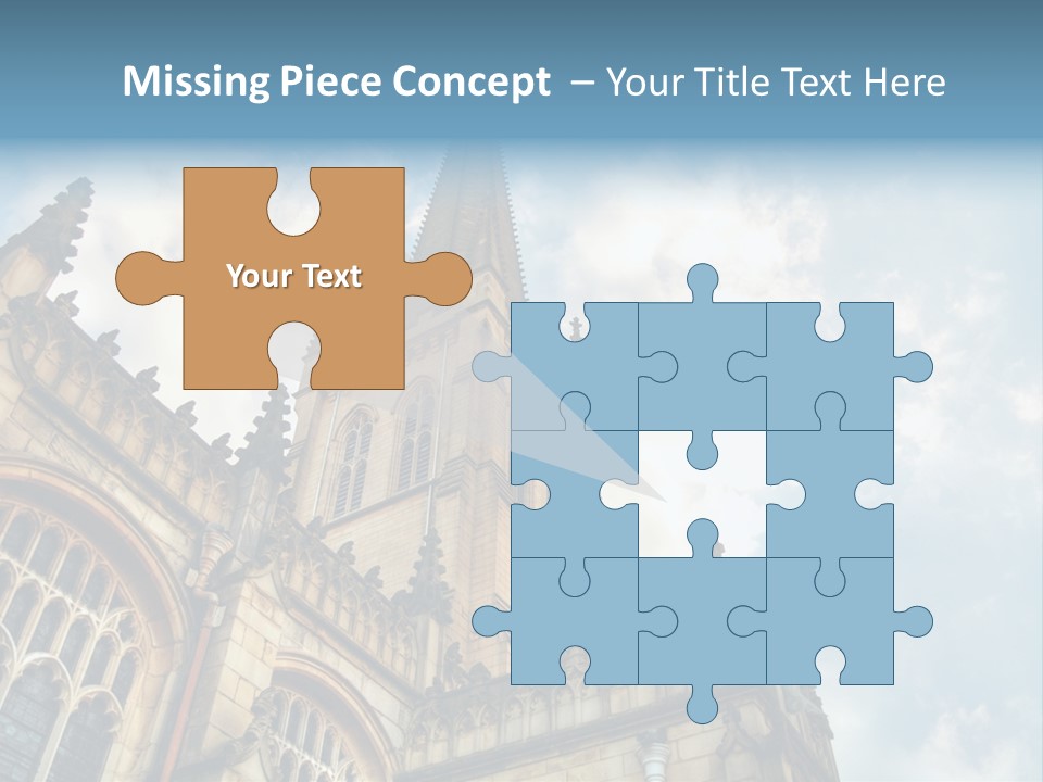 Castle Cloister Monastery PowerPoint Template