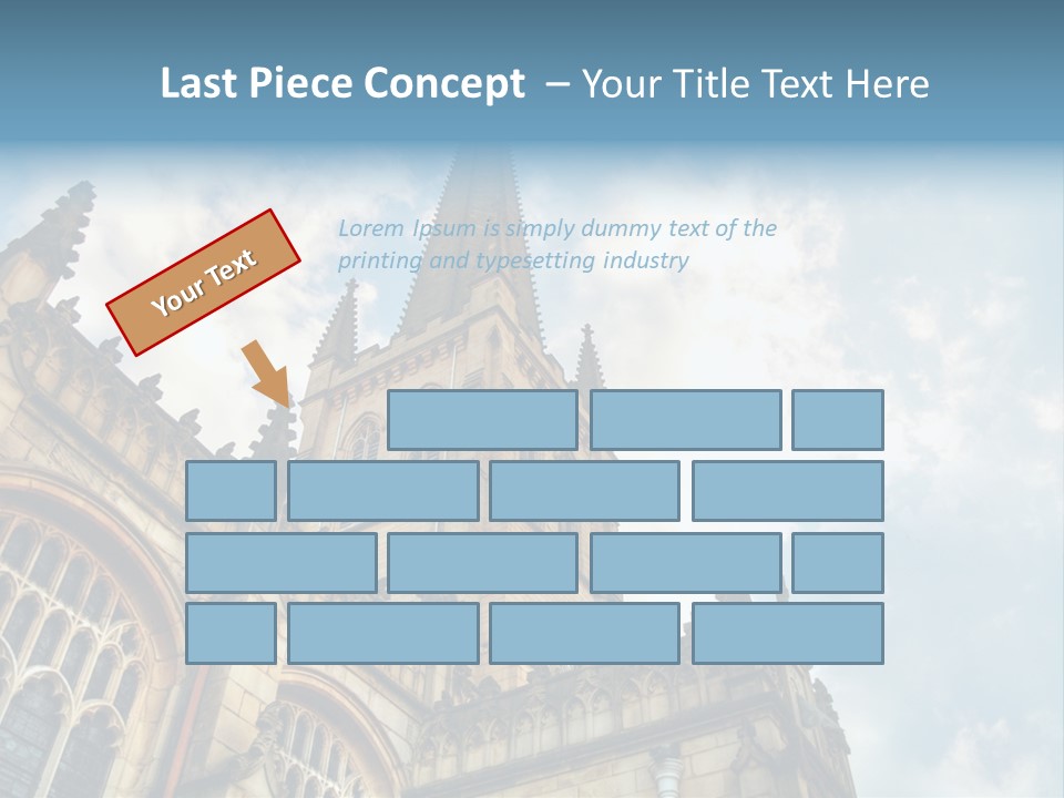 Castle Cloister Monastery PowerPoint Template