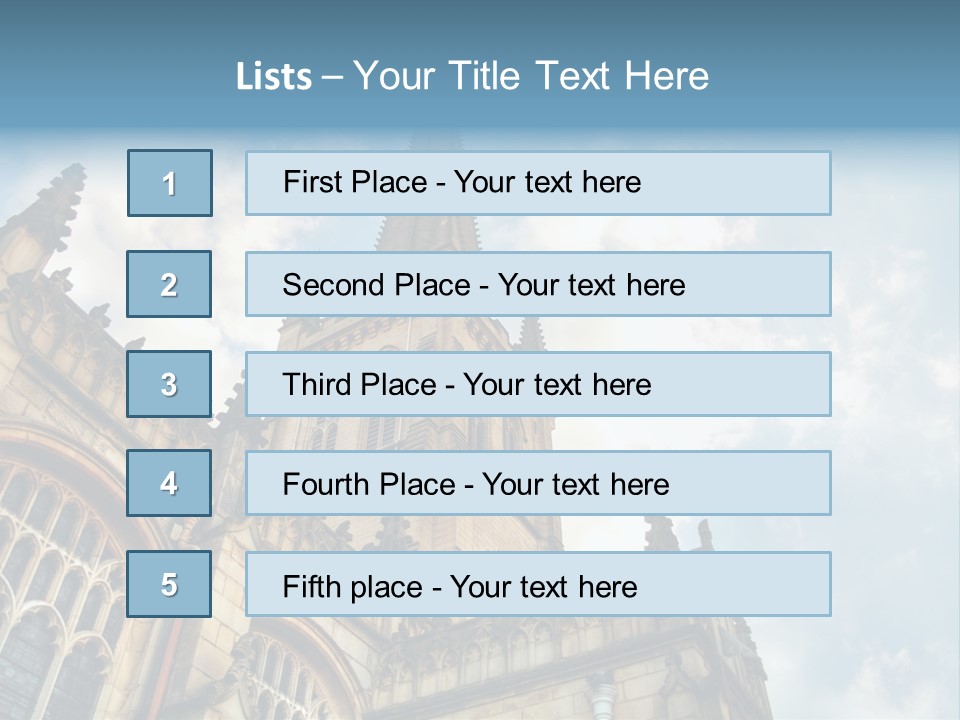Castle Cloister Monastery PowerPoint Template
