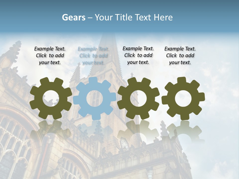 Castle Cloister Monastery PowerPoint Template