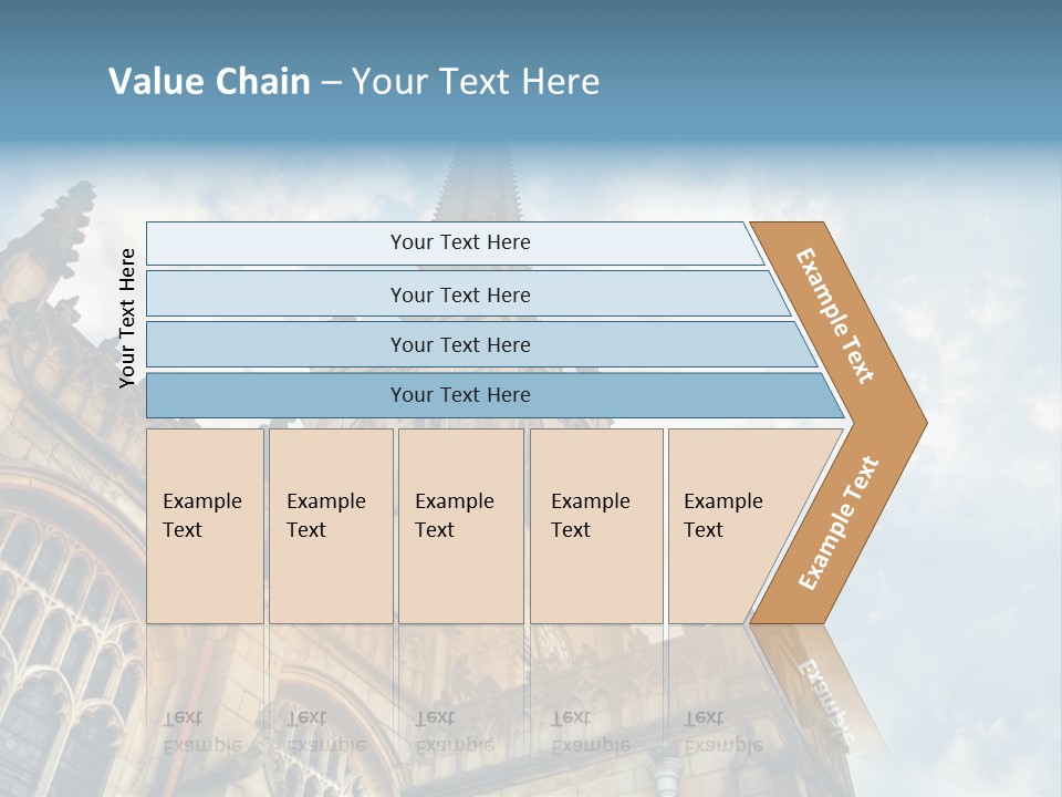 Castle Cloister Monastery PowerPoint Template