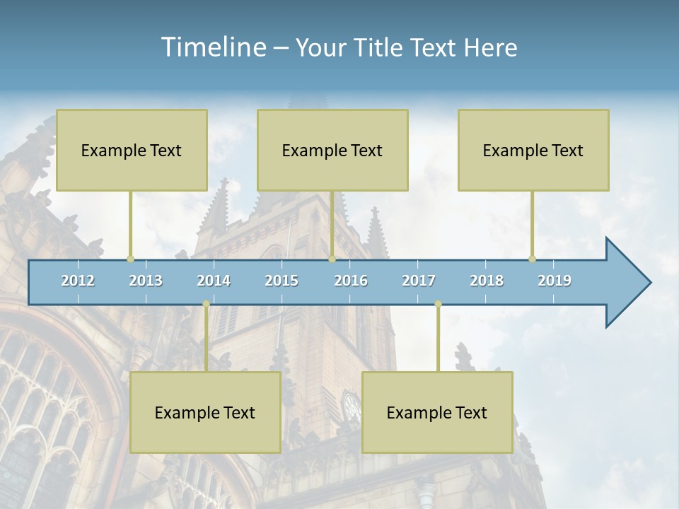 Castle Cloister Monastery PowerPoint Template