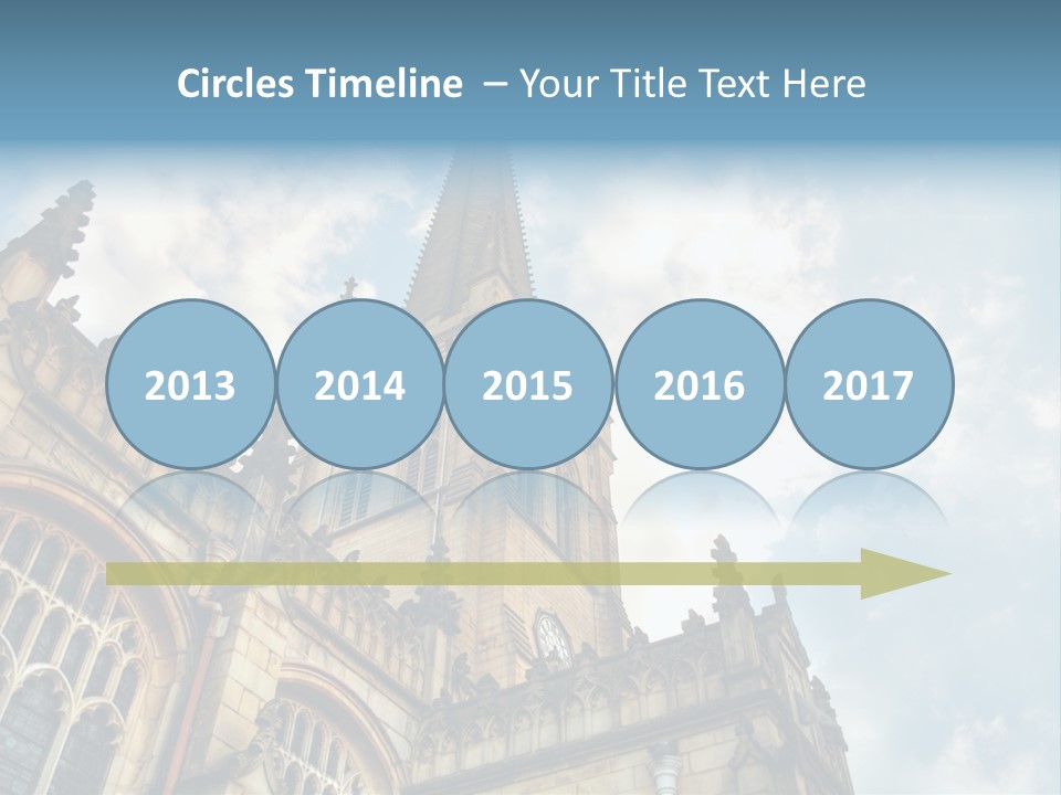 Castle Cloister Monastery PowerPoint Template