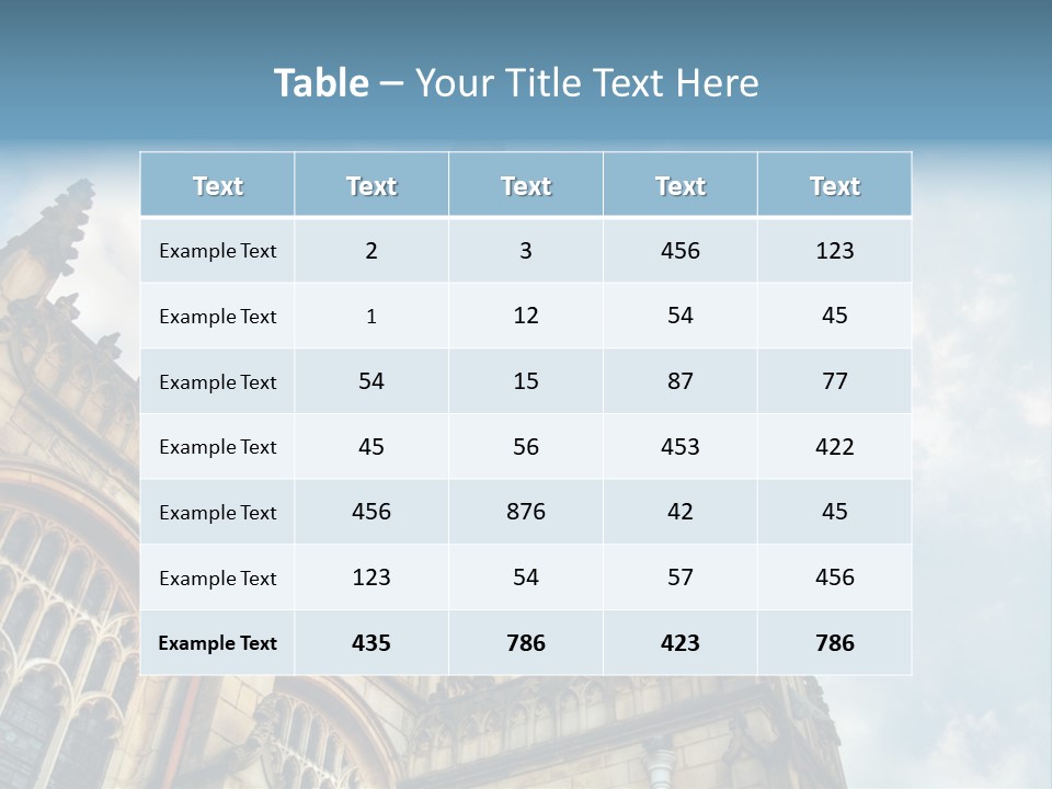 Castle Cloister Monastery PowerPoint Template