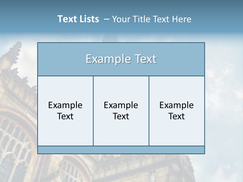 Castle Cloister Monastery PowerPoint Template