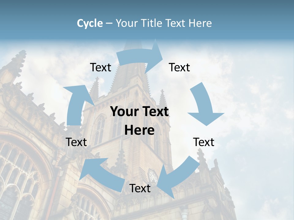 Castle Cloister Monastery PowerPoint Template