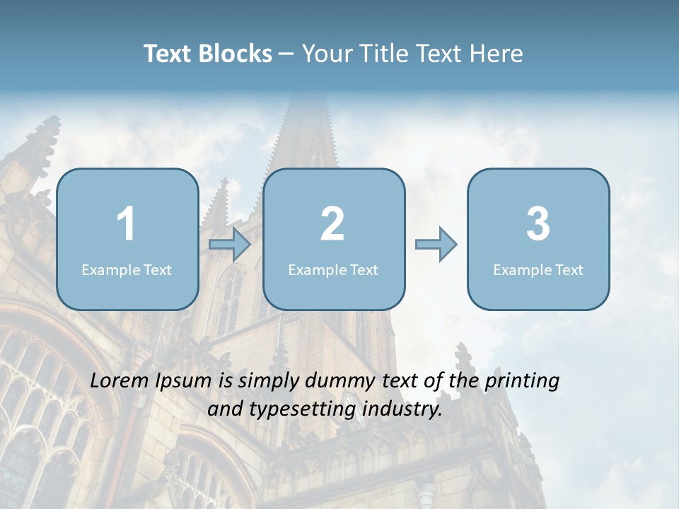 Castle Cloister Monastery PowerPoint Template