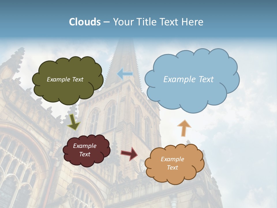 Castle Cloister Monastery PowerPoint Template