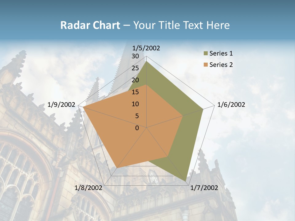 Castle Cloister Monastery PowerPoint Template