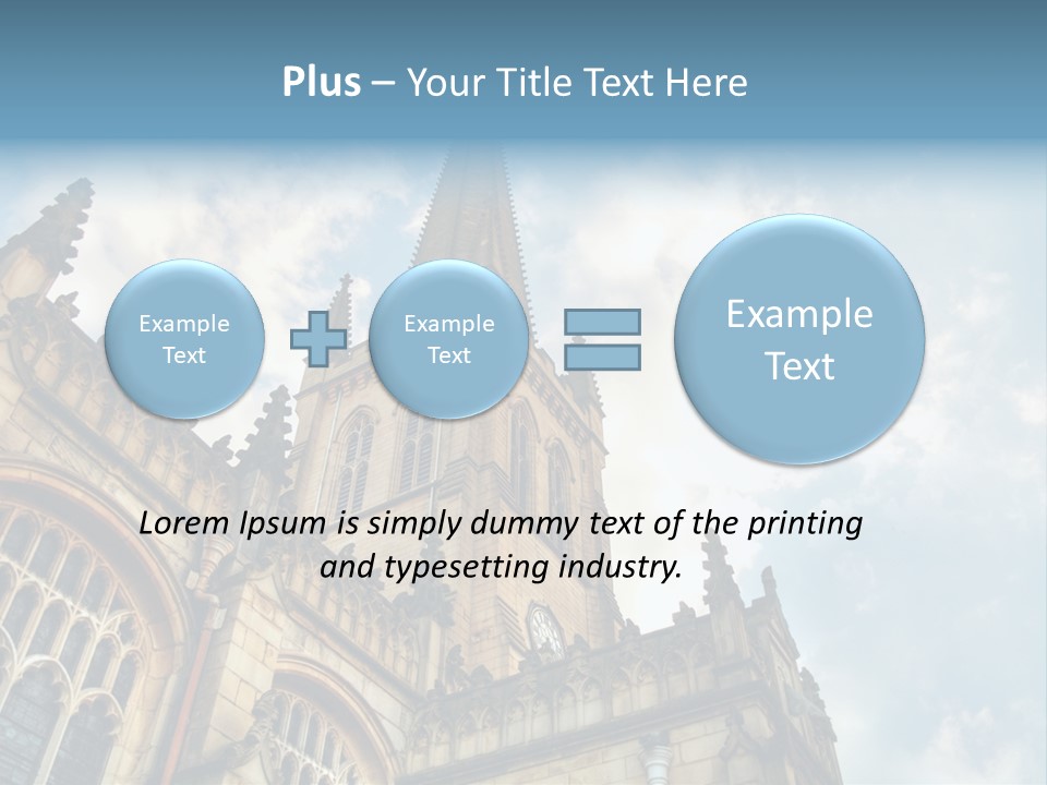 Castle Cloister Monastery PowerPoint Template