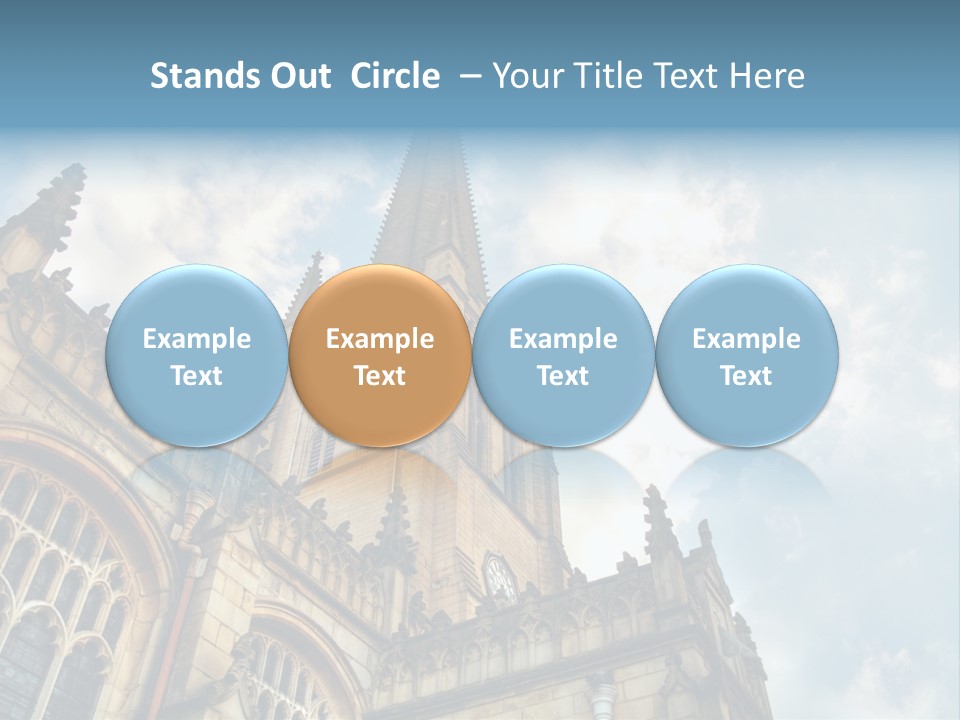 Castle Cloister Monastery PowerPoint Template