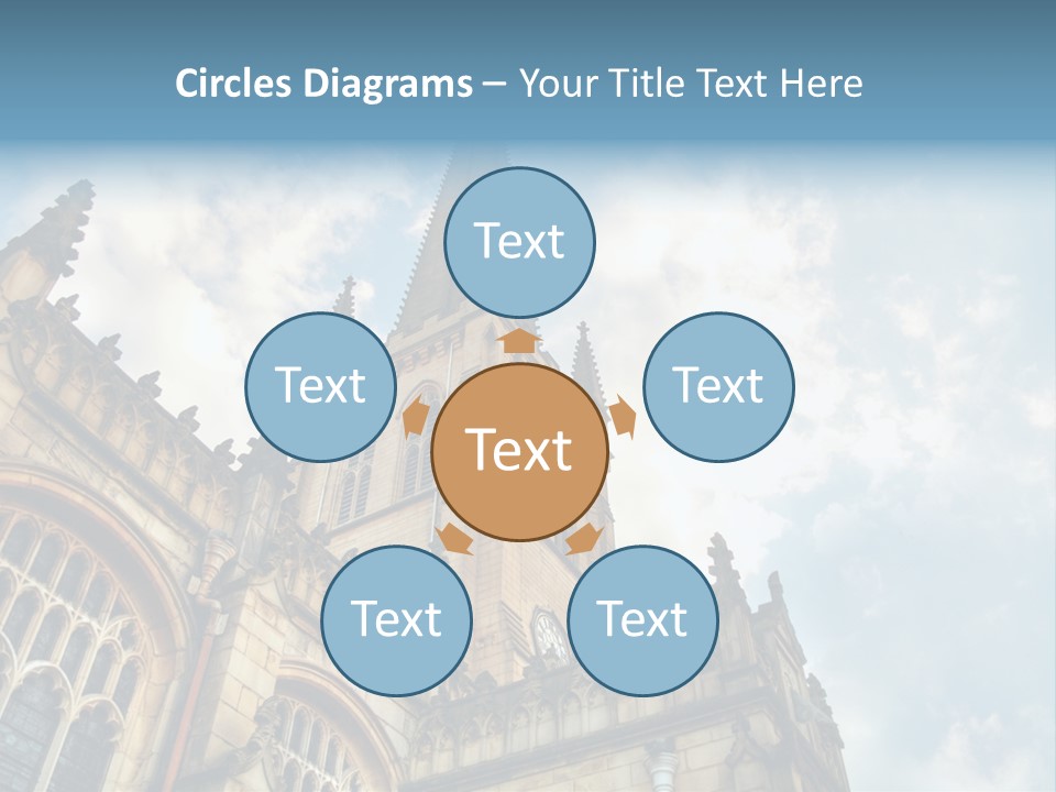 Castle Cloister Monastery PowerPoint Template