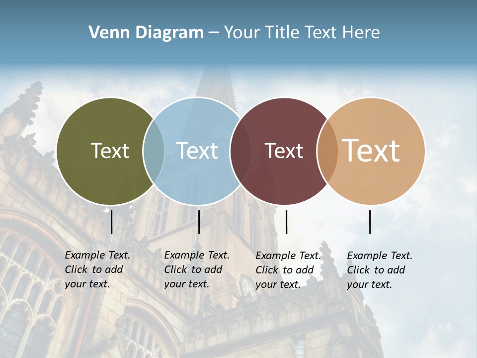 Castle Cloister Monastery PowerPoint Template