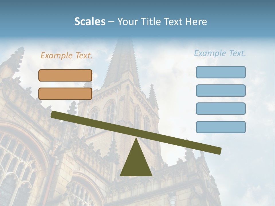 Castle Cloister Monastery PowerPoint Template