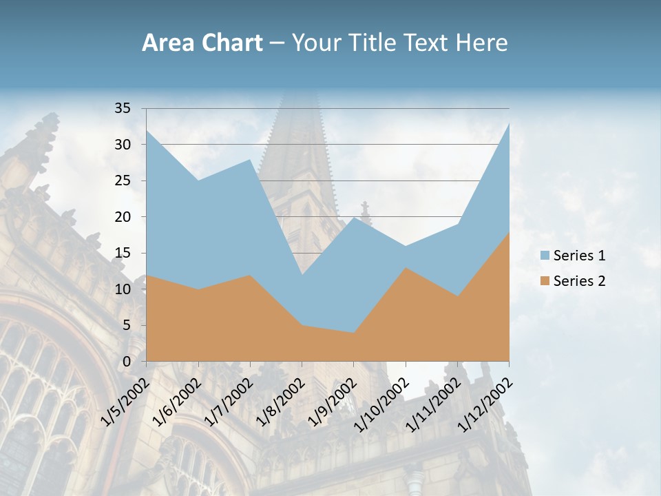 Castle Cloister Monastery PowerPoint Template