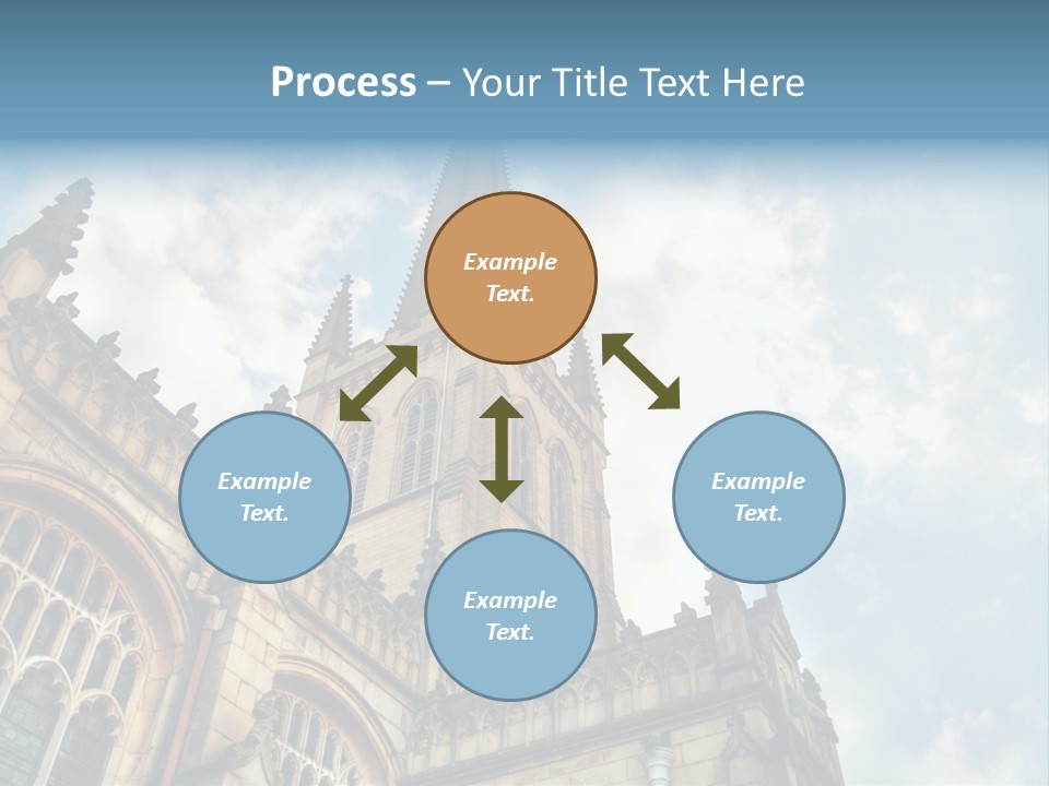 Castle Cloister Monastery PowerPoint Template