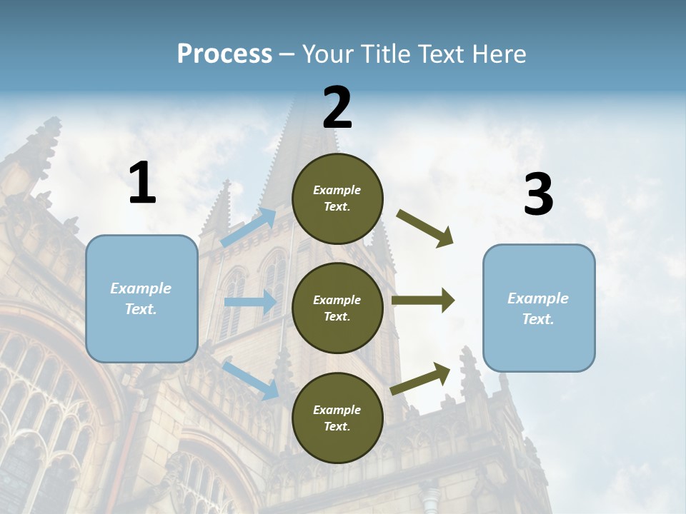 Castle Cloister Monastery PowerPoint Template