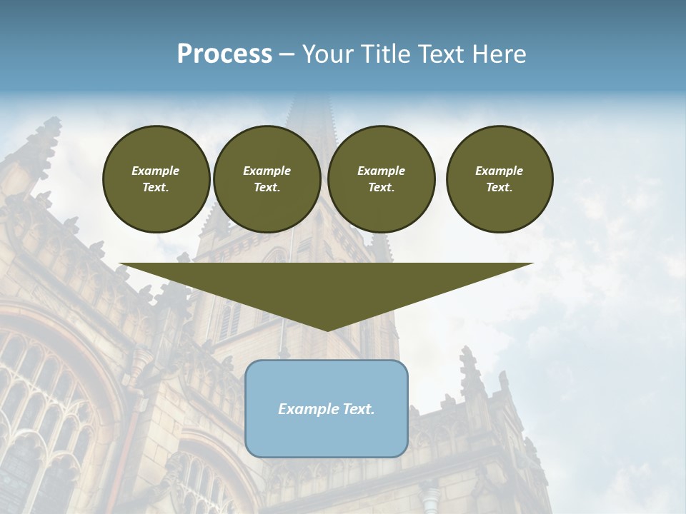 Castle Cloister Monastery PowerPoint Template