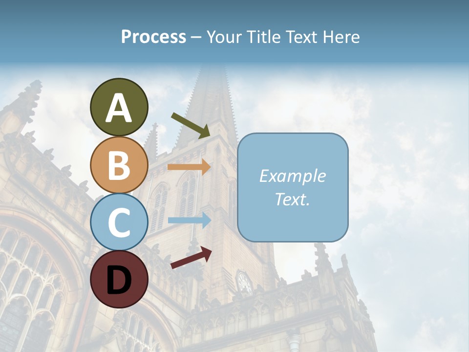 Castle Cloister Monastery PowerPoint Template