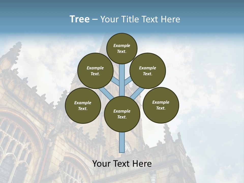 Castle Cloister Monastery PowerPoint Template