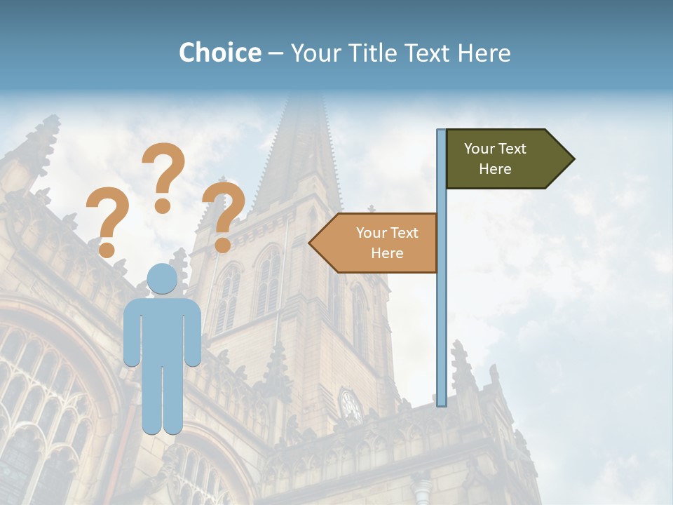 Castle Cloister Monastery PowerPoint Template