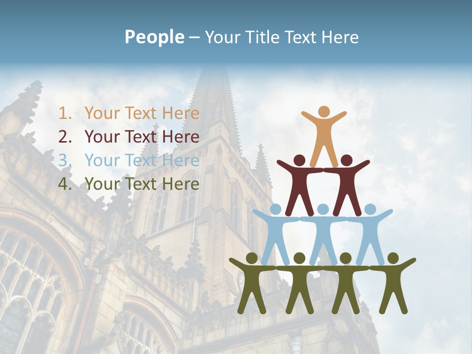 Castle Cloister Monastery PowerPoint Template