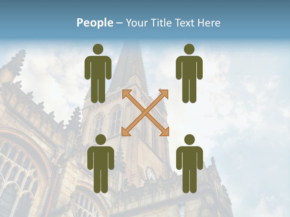 Castle Cloister Monastery PowerPoint Template