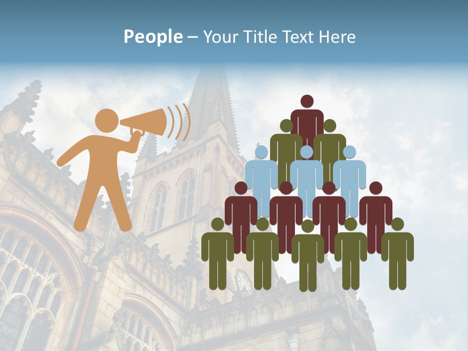 Castle Cloister Monastery PowerPoint Template