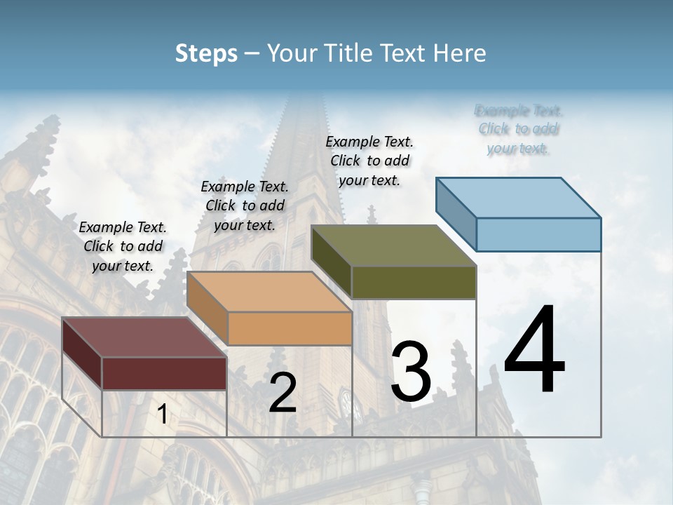 Castle Cloister Monastery PowerPoint Template