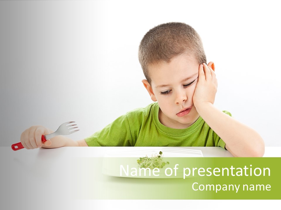 Person Childhood Isolated PowerPoint Template