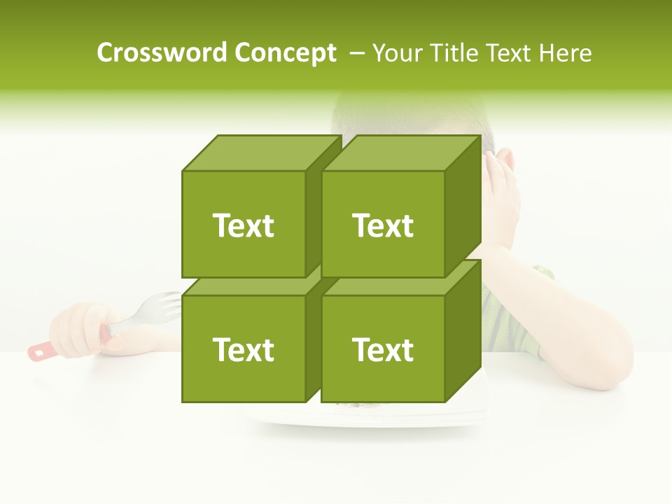 Person Childhood Isolated PowerPoint Template